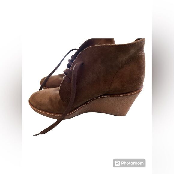 J. Crew MacAlister Wedge Boots, Size 5 – Italian Suede. Inspired by history! - Picture 7 of 10